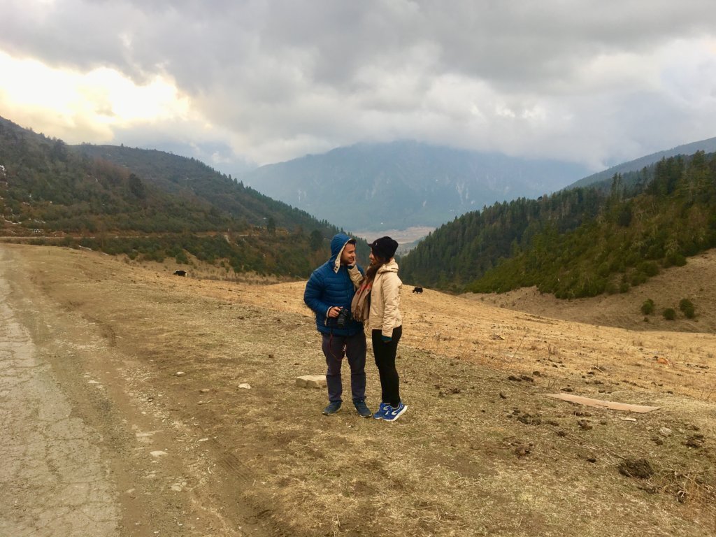 When we entered Phobjikha valley