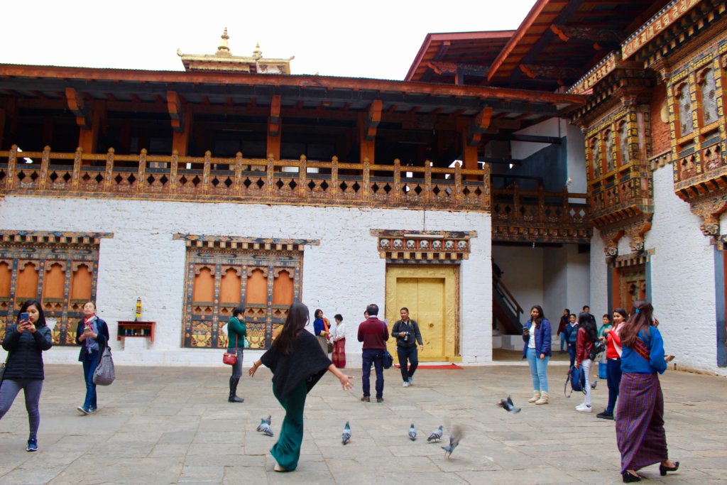 Punakha Dzong's third courtyard