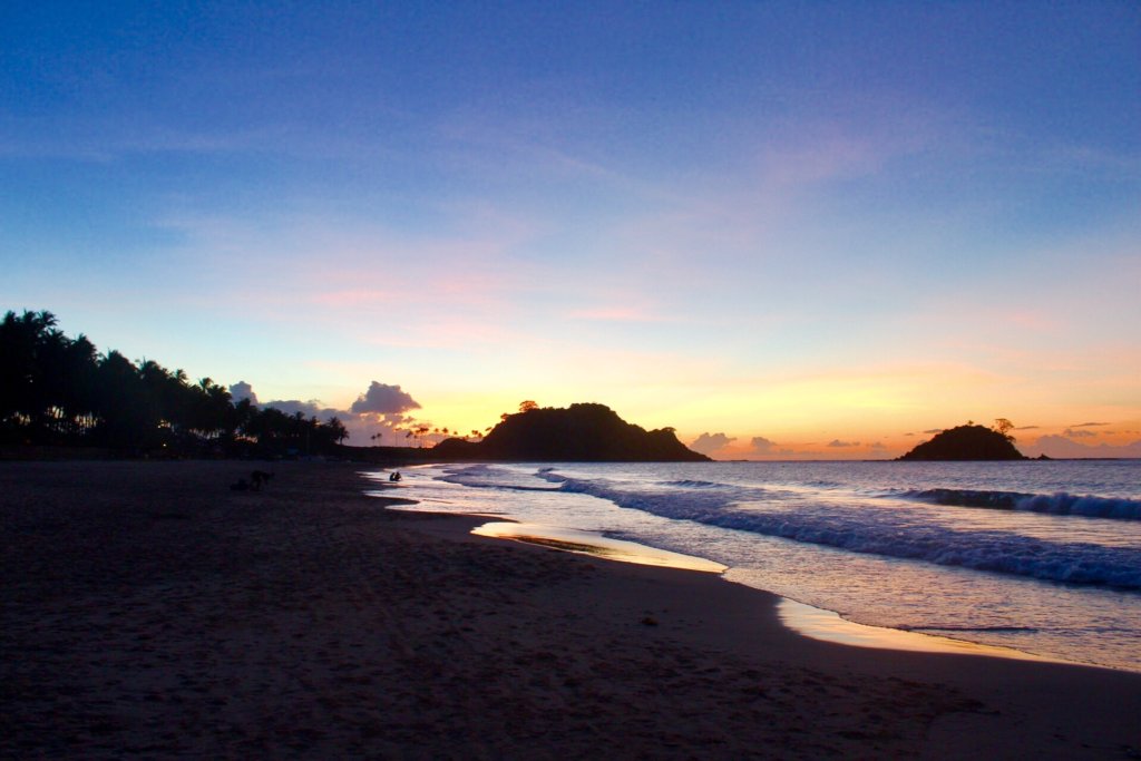 Sunset at Nachpan Beach