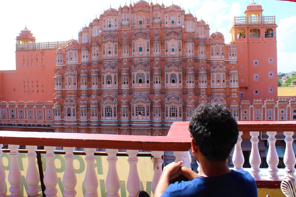View of Hawa Mahal from Wind view Cafe.