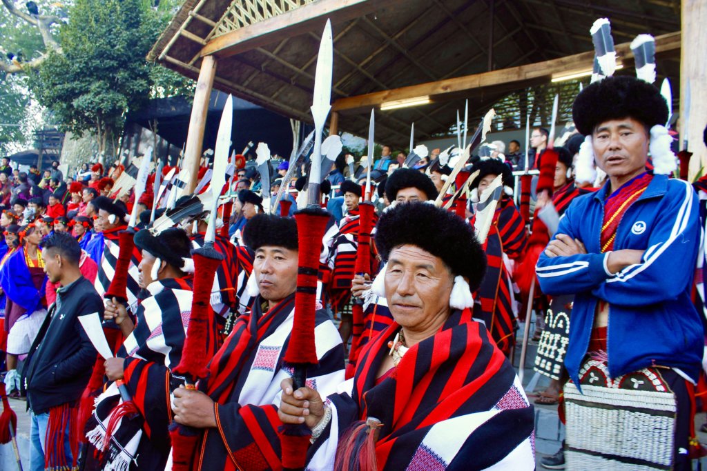 Tribal people in Hornbill Festival