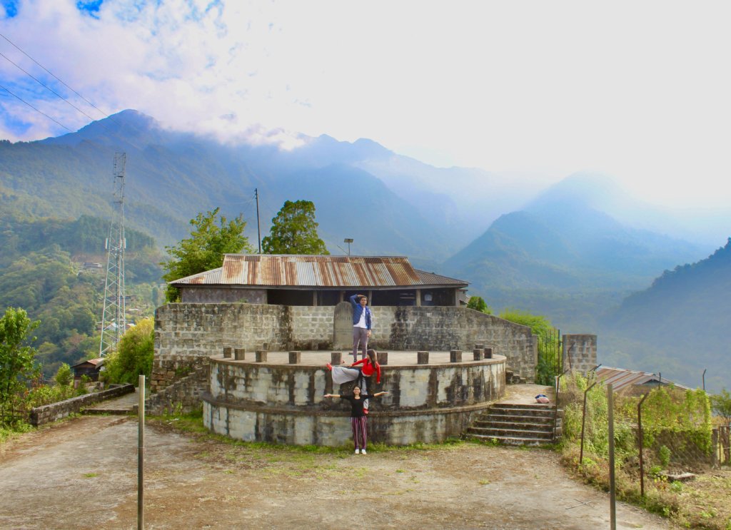 The view from Mehroma fort in Khonoma