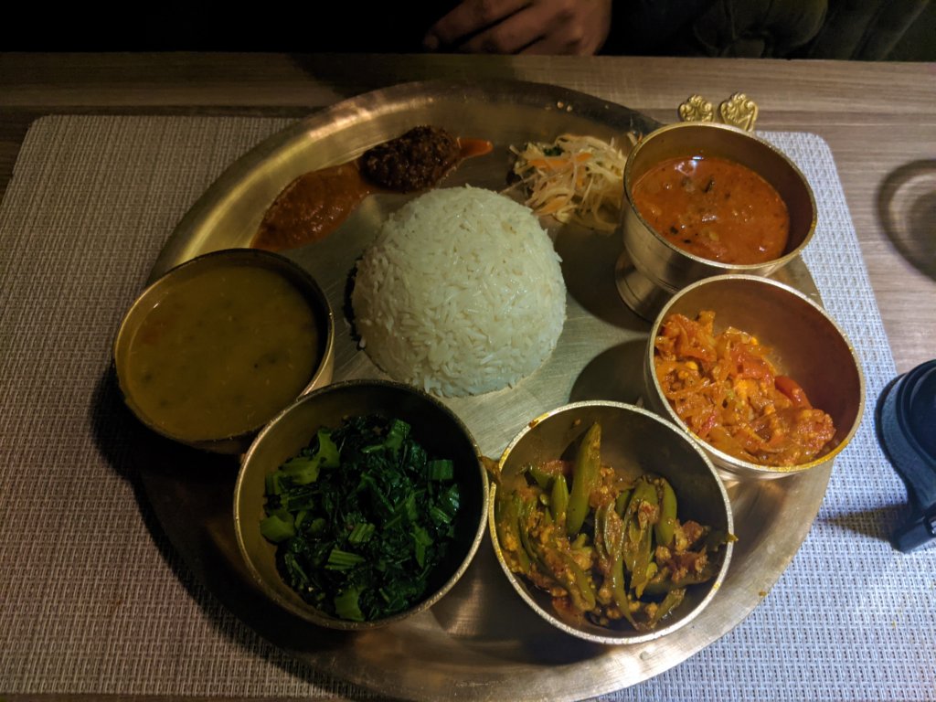 Nepali Thali in Sikkim